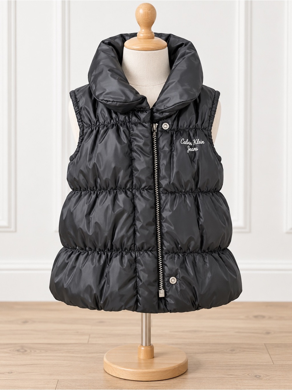 Calvin Klein Jeans Kids Dark Grey Quilted Puffer Vest